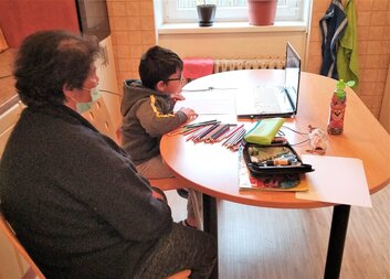 Distanční výuka v Domově sv. Moniky a Domově sv. Anny